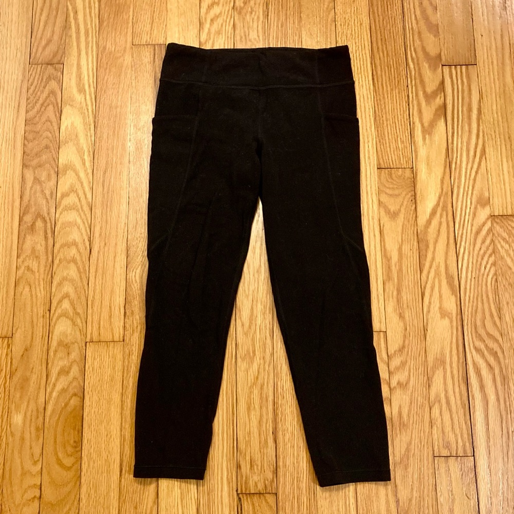 Athleta Girl Stash Your Treasures Capri Leggings Black XL/14